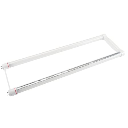 Keystone 18W LED T8 Tube. Shatter-Proof Coated Glass, 120-277V Input: Direct Drive, 6" U-Bend, 5000K, 12 pcs KT-LED18T8-U6GC-850-D-CP