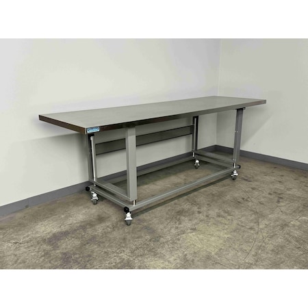 Stackbin Workbench, Mobile, Electric, Lift, Adj. S9630-2500-E-GY