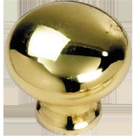 Tool Time 54437 1.25 in. Polished Brass Knob TO2444060