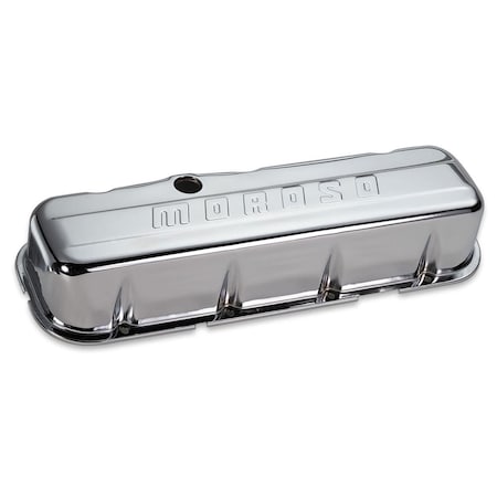 Moroso 68112 Chrome Valve Covers for Big Block Chevy Tall without Baffle MOR68112