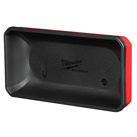 Milwaukee Tool PACKOUT Large Magnetic Bin, 8.7 in L x 6.1 in W x 3.1 in H, Plastic, Red 48-22-8071