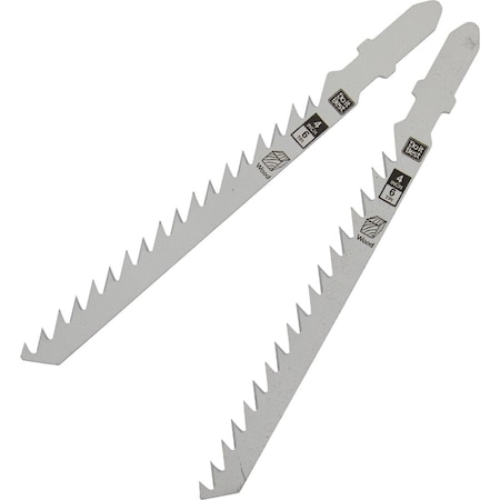 Do It Best T-Shank 4'' 6 TPI Wood Cutting Jigsaw Blade, 2PK QJDIB-JST-015