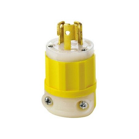 Leviton Industrial Grade Plug 15 Amp, 250 Volt 4570-CY