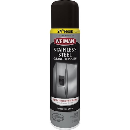 Weiman Stainless Steel 12 Oz Cleaner / Polish Aerosol 02
