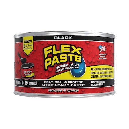 Flex Paste Rubbr Blk 1Lb PFSBLKR16