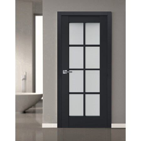 Sartodoors Interior Solid French Door Solid Core Modern Interior VEREGIO7412ID-ANT-18
