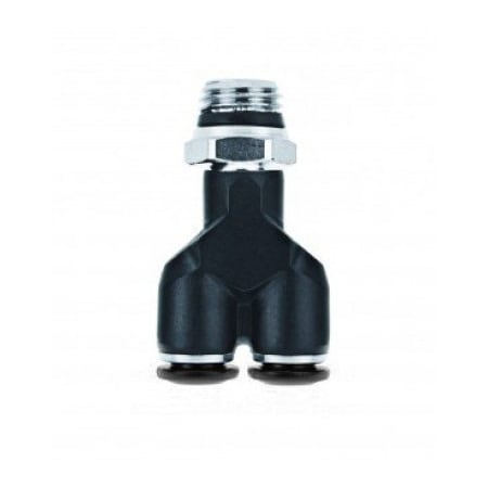 Usa Industrials Push to Connect Tube Fitting - Nylon - Male Wye Swivel - 6 mm Tube OD x 1/4in Universal Male ZUSA-TF-PTC-2089