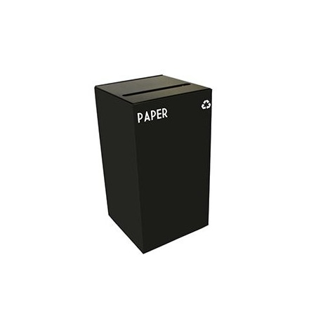 Witt Industries 28 gal Square Charcoal, Metal 28GC02-CB