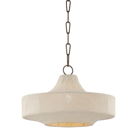 Troy Lighting Thurso 1 Light Pendant by Chandler McLellan, Bronze, 18.75 In x 11.75 In F3119-BRZ