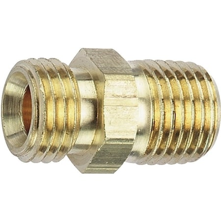 Tru-Flate Hose Adapter, 14 in, MNPT x MNPS, Brass 21-595