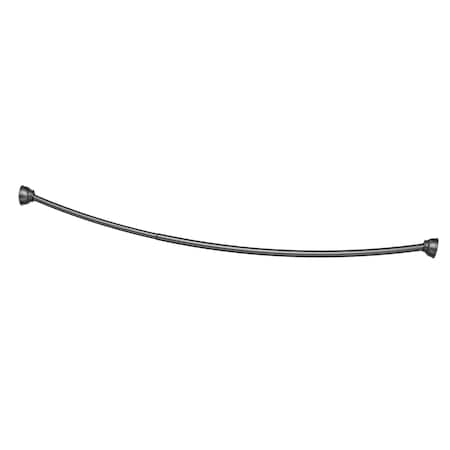 Gatco 72" Curved Shower Rod Set, Matte Black 825MX
