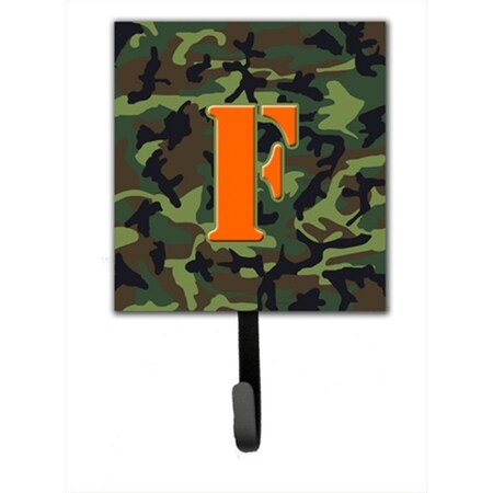 Carolines Treasures Letter F Initial Monogram - Camo Green Leash Holder Or Key Hook CJ1030-FSH4