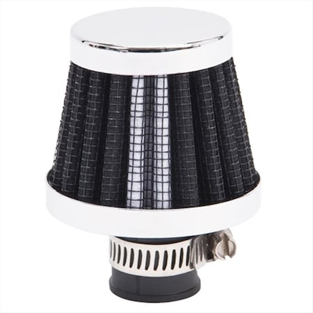 Edelbrock 43510 Valve Cover Breather - Black- Chrome E11-43510