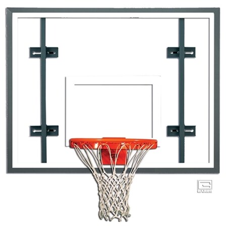 Gared Sports 42 x 54 in. Auxiliary Glass Backboard with Steel Frame 3050RG