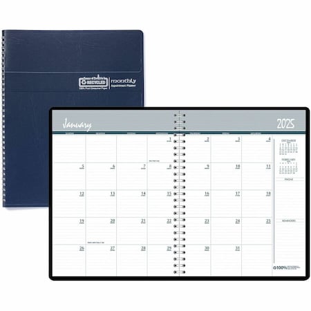 House Of Doolittle 14 Month Wirebound Appointment Planner, 8.5'' x 11'', December 2024 - January 2026 26207