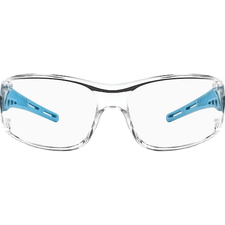 Ironwear Safety Glasses with UV Blocking Anti Fog Polycarbonate Lens, Blue, Clear 3125-BL-C/A