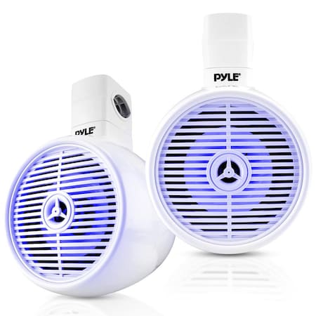 Pyle Bluetooth Waterproof Off-Road Speakers PLMRWKBT65WT