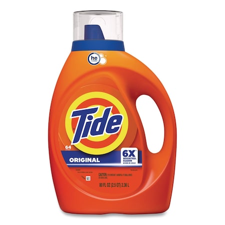 Tide Laundry Detergent, 92 oz Bottle, Liquid, Tide Original, 4 PK 40217