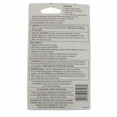 Motorcraft Thread Locker, TA26