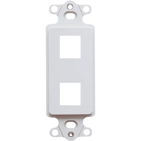 Icc INSERT, DECOREX, 2-PORT, WHITE IC107DI2WH