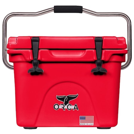 Orca Cooler, 20 qt Cooler, Red, 10 days Ice Retention ORCRE/RE020