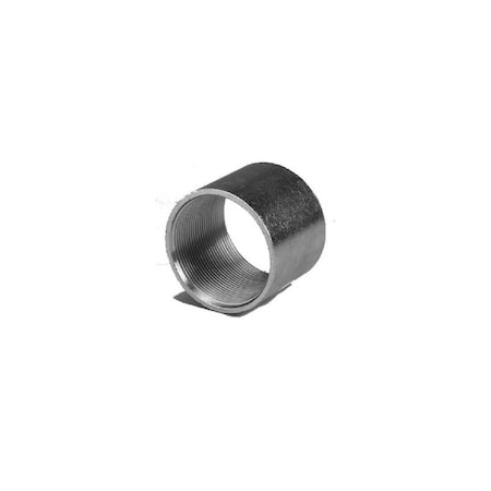 Halex Rigid Conduit Coupling, 2 in Threaded, 2.65 in OD, Steel, Galvanized 64020