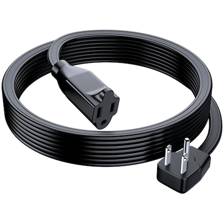 Maximm 12ft 14AWG Heavy Duty Flat Wire 3-Prong Extension Cord, UL, Black ADW-90-31F12-14B0