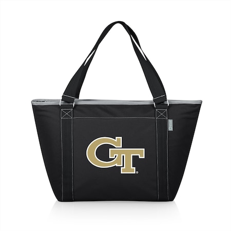 Picnic Time Family Of Brands NCAA Georgia Tech Yellow Jackets Topanga Tote Cooler Bag - Soft Cooler Bag - Picnic Cooler, Black 619-00-175-194-0