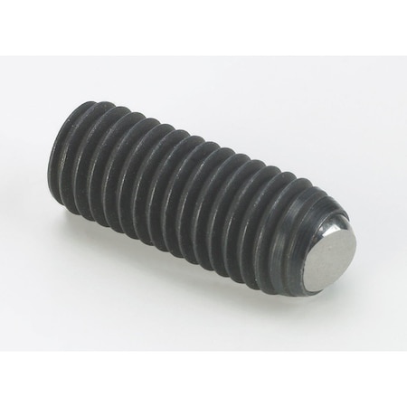 Morton Alloy Steel Ball Set Screw, Flat Tip, 5/16in-18 Thread, 1in Length, .147in Tip Diameter 9513