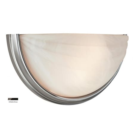 Or 20635-B-ALB Crest 2 Light Alabaster Glass Wall Sconces - Oil Rubbed Bronze OR3315913