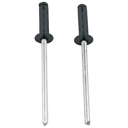 Allstar Performance 0.375 in. Head Multi-Grip Rivet with 0.125-0.375 in. Grip Range, Black, Set of 250 ALL18098