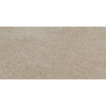 Emser Tile POTENZA F12POTEFA1224V Porcelain Tile, 12 in L Tile, 24 in W Tile, Pressed Edge, Fawn, 9PK F12POTEFA1224V3