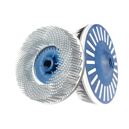 Dedeco SUNBURST 4-1/2" EZLOC WHITE 120 GRIT (A/O) 14MM, 5PK 1856