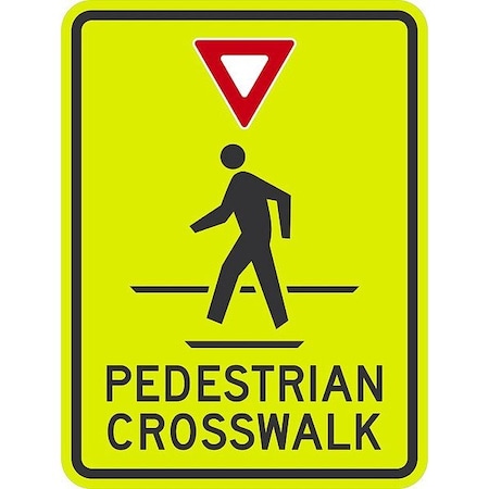 Lyle Pedestrian Crosswalk W/Yield Sym & G-9684-DG_18x24