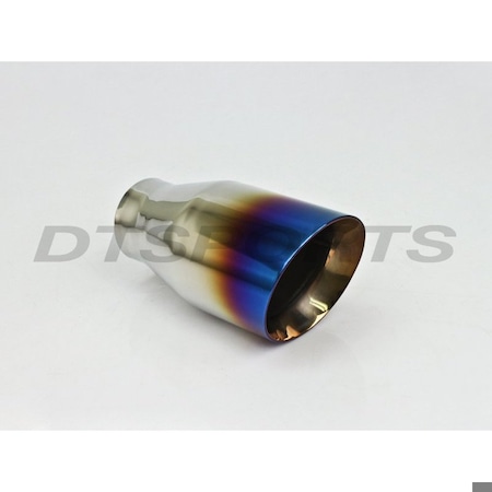 Different Trends 3.50IN ANGLE DOUBLE WALL/ BLUE FLAME EXHAUST TIP 2.25IN ID / 3.50IN OD DT-24017BF