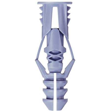 Cobra Anchors Wall Anchor, 1-1/4 in L, Polyethylene, 46 lb 172R