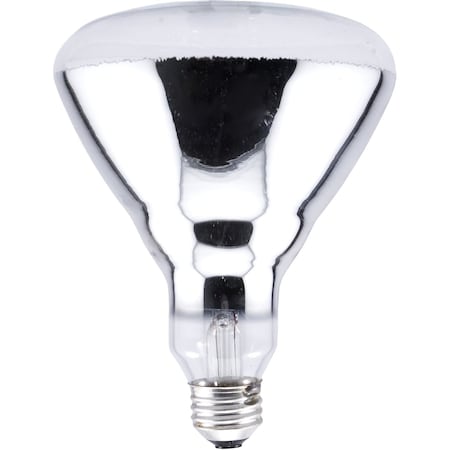 Ledvance/ Sylvania 25W, 30 beam incandescent heat lamp with CLEAR lens BR40, MED Base, 120V 125BR40HEAT24PK-120V/15451