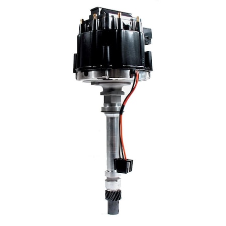 Powerplay V8 HEI Black Cap & Coil Race Distributor for Chevy PO3637575