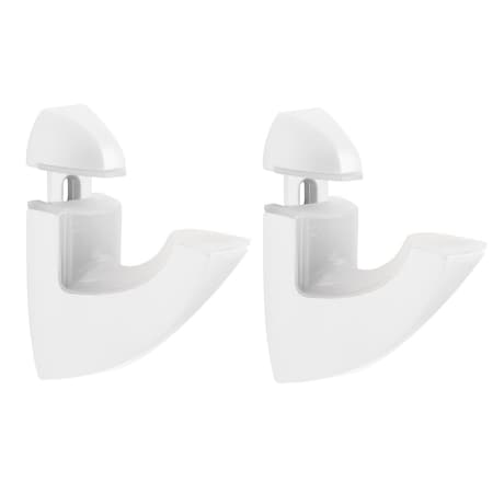 Dolle Scoop 3 in. H X 1 in. W X 2.5 in. D White Metal Shelf Clips 16849