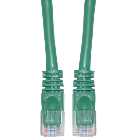 Cable Wholesale Cat6 Green Copper Ethernet Patch Cable, Snagless/Molded Boot, POE Compliant, 10 foot 10X8-05110
