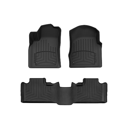 Weathertech Black, Front and Rear FloorLiner HP 444851-443242IM