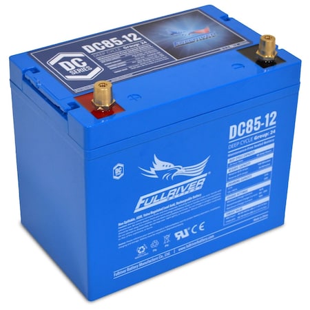 Fullriver 12V 85Ah 510 CCA Deep Cycle AGM Battery Group 24 DC85-12