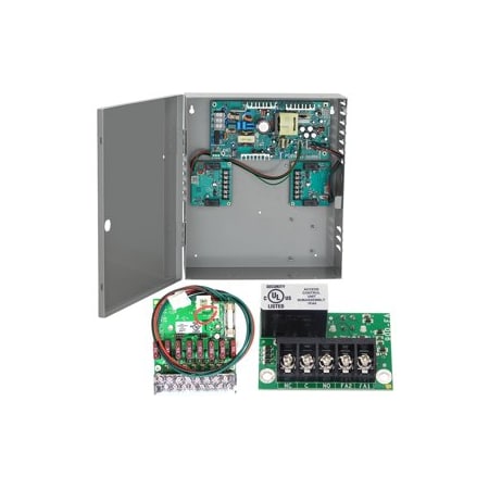 Von Duprin 4A High Inrush Power Supply, Fused 8 Zone Option Board, Plug-in Fire Alarm PS914-8F-FA-BB