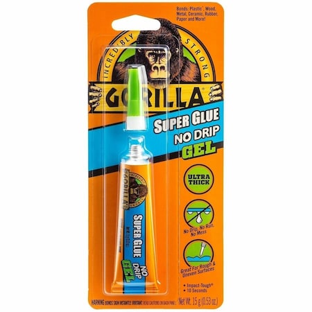 Gorilla Glue 0.53 Oz. Super Glue No Drip Gel 109804
