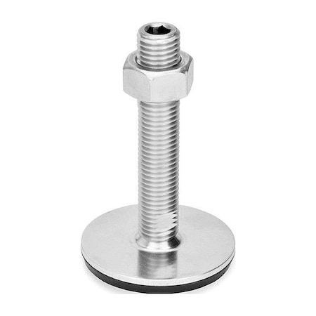 J.W. Winco Male-End Leveling Mount, 4.14 in H 41-80-3/4X10-100-D3-UK