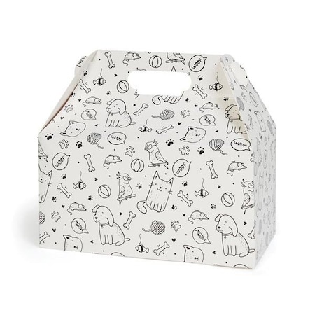 Nashville Wraps Pet Party Gable Box, 9.5x5x5, 6PK PPTGB