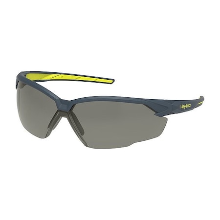 Hexarmor NX1, Safety Glasses, Anti-Fog & Anti-Scratch, Transition Lens, Gray, Hi Vis Frame, Half-Frame 11-31012-08