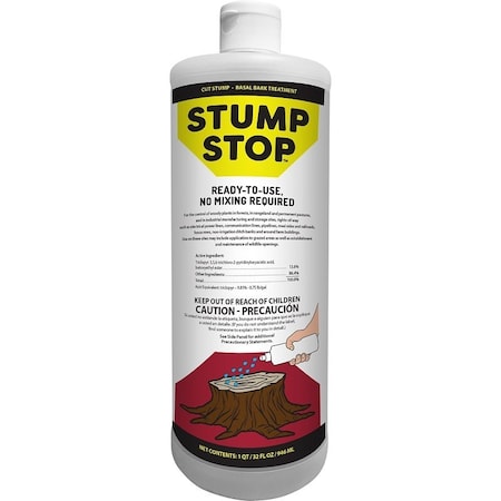 Stump Stop Weed Killer, Liquid, Clear/Light Yellow, 32 oz 77000