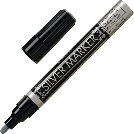 Pilot Silver Permanent Marker, Medium Tip 41800
