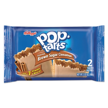 Kelloggs Pop Tarts, Frosted Brown Sugar Cinnamon, 3.52 oz, 12PK KEL31132
